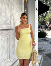 Vestido Monaco Amarelo Manteiga