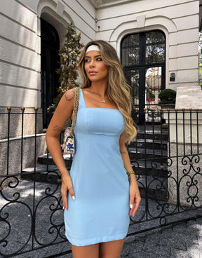 Vestido Monaco Azul Bebê