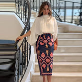 Conjunto Feminino Blusa e Saia Elisadora