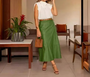 Conjunto Feminino Saia e Blusa Aline